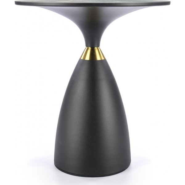 Morena Couchtisch Ø50 cm - Grüner Marmor/Schwarz/Gold Morena Couchtisch Ø50 cm - Grüner Marmor/Schwarz/Gold