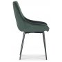Plaza Essgruppe, Marmortisch mit 4 Theo Samtsthlen - Grn/Grau/Braun