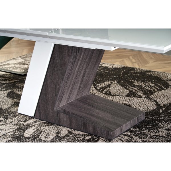 Creed ausziehbarer Esstisch 90x160-200 cm - Weiß Creed ausziehbarer Esstisch 90x160-200 cm - Weiß