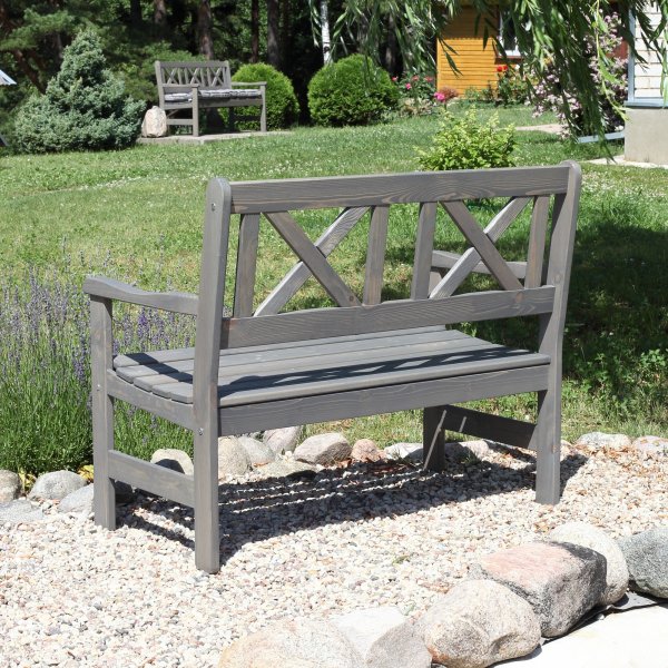 Europa Gartenbank 2-Sitzer - Grau