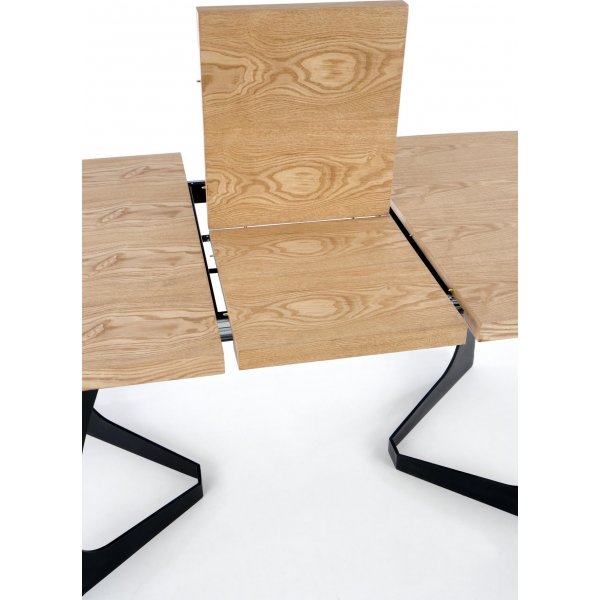 Blackhaven Esstisch 90x160-200 cm - Eiche/Schwarz