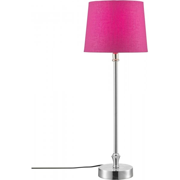 Liam Tischlampe - Fuchsia/Chrom - 56 cm Liam Tischlampe - Fuchsia/Chrom - 56 cm