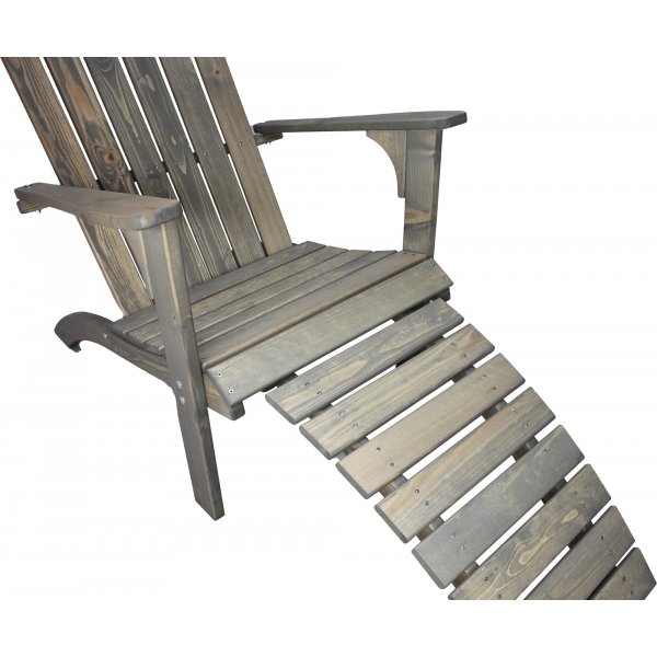 Kungshamn Liegestuhl mit Fußstütze - Grau Kungshamn Liegestuhl mit Fußstütze - Grau