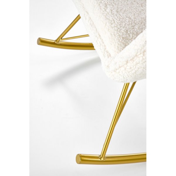 Doro Schaukelstuhl - Cremewei/Gold