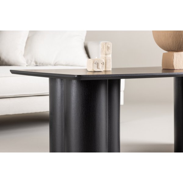 Couchtisch 120x60 cm schwarz gebeizte Eiche - Olivia