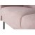 Kingsley 2,5-Sitzer-Sofa aus rosa Samt + Fleckentferner fr Mbel