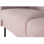 Kingsley 2,5-Sitzer-Sofa aus rosa Samt