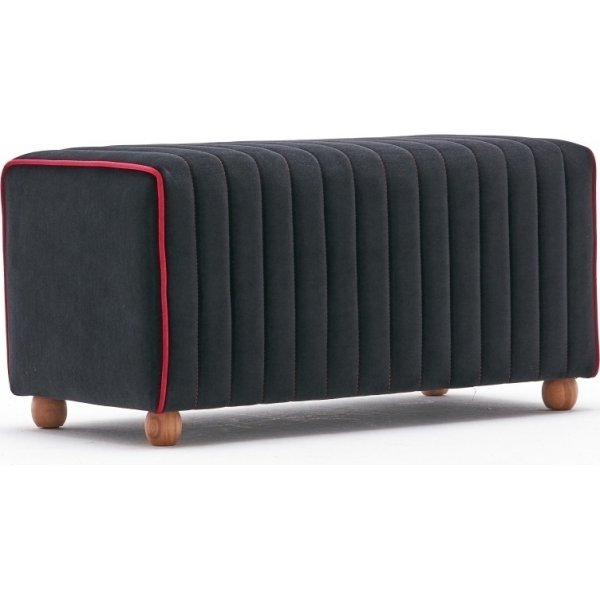 Sitzpuff Mabel - Anthrazit/Rosa