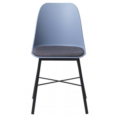 Oman taubenblauer Stuhl mit Sitzkissen