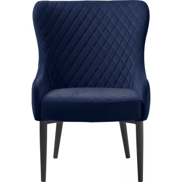 Baldor Lounge-Sessel aus blauem Samt