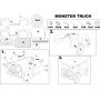 Monstertruck-Kinderbett - 90 x 190 cm
