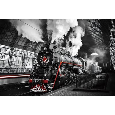 Glasmalerei Lokomotive - 120x80 cm