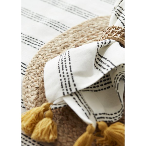 Disa Serviette 45 x 45 cm - Schwarz Disa Serviette 45 x 45 cm - Schwarz