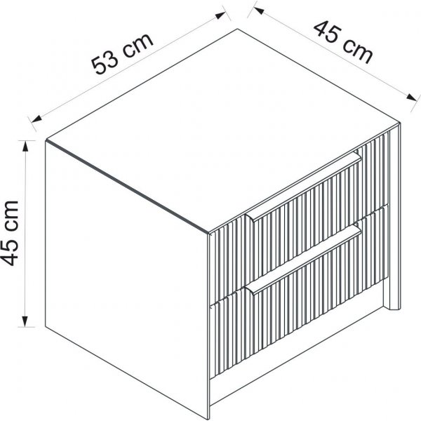 Cikani Nachttisch - Stein