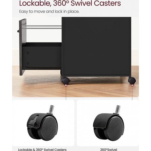 Belmont Aktenschrank - Grau/Schwarz Belmont Aktenschrank - Grau/Schwarz