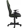 Vayne schwarzer Gaming-Stuhl mit grnen Details