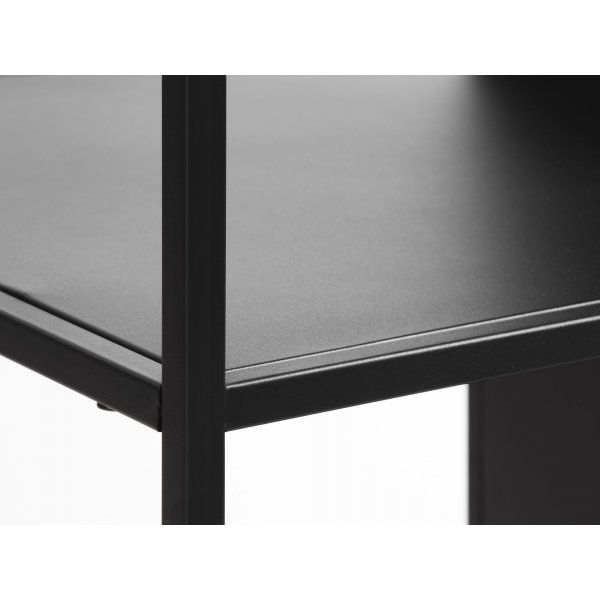 Bücherregal Billy aus schwarzem Metall - 180 x 80 cm Bücherregal Billy aus schwarzem Metall - 180 x 80 cm