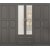 Bahar Kleiderschrank 210 x 50 x 210 cm - Anthrazit