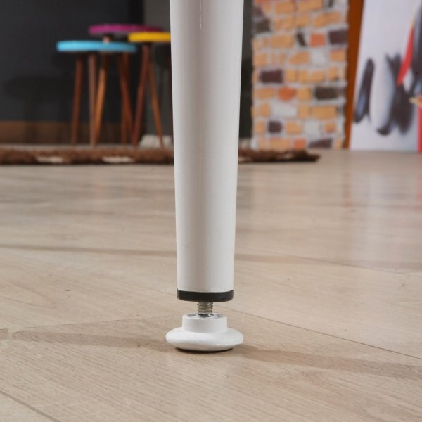 Trend-Esstisch 132-170 x 76,5 cm - Wei�/Grau