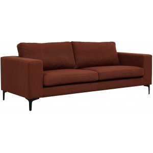 Aspen 3-Sitzer-Sofa - Rostrote Chenille