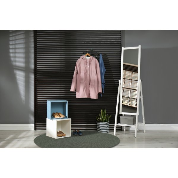 Zeus flach gewebter Teppich Smaragdgrn