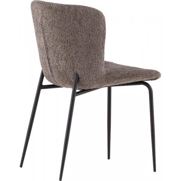 Modesto Esszimmerstuhl - Braunes Bouclé Modesto Esszimmerstuhl - Braunes Bouclé