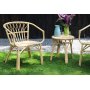 Bali Terrassen Set aus Rattan - Tisch mit 2 Sthlen