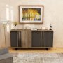 Deko-Sideboard - Nussbaum/Anthrazit