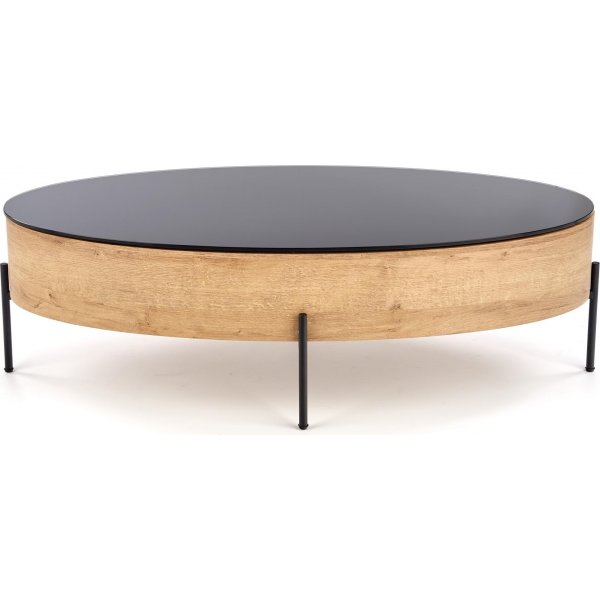 Raluca Couchtisch 120 x 60 cm - Eiche/schwarz Raluca Couchtisch 120 x 60 cm - Eiche/schwarz