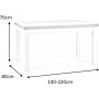 Callahan Esstisch 140 bis zu 220 cm - Riviera Eiche