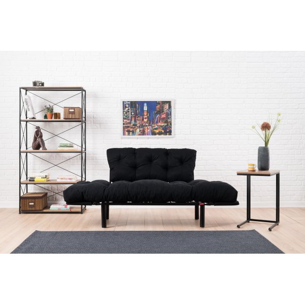 Nitta 2-Sitzer Schlafsofa - Schwarz Nitta 2-Sitzer Schlafsofa - Schwarz
