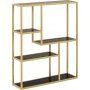 Seaford Wandregal 91 cm - Schwarz/Gold