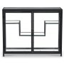 Schrank Winchester - Schwarzes Metall / Glas