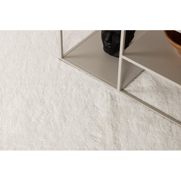 Lawson Teppich - Weie Viskose-Optik