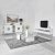 Dubai Sideboard - Wei/Silber