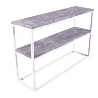 Charlotte Konsolentisch 110x 30 cm - Betonimitation/Weiß Charlotte Konsolentisch 110x 30 cm - Betonimitation/Weiß