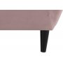 Felicia 3-Sitzer Sofa - Rosa (Samt)