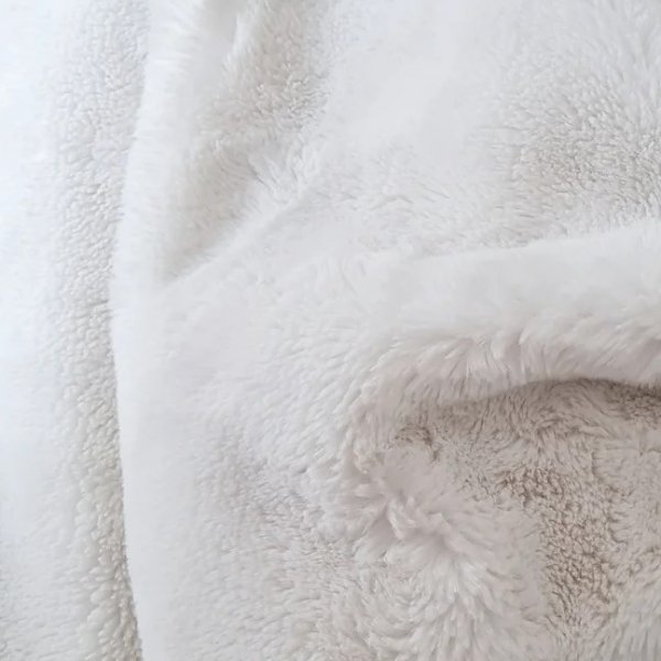 Weiches Plaid 130 x 170 cm - Weiß Weiches Plaid 130 x 170 cm - Weiß