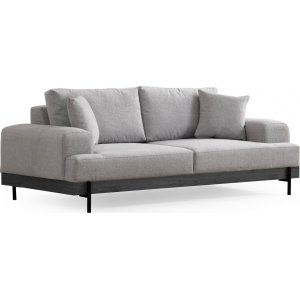 Eti 3-Sitzer-Sofa - Grau/Schwarz