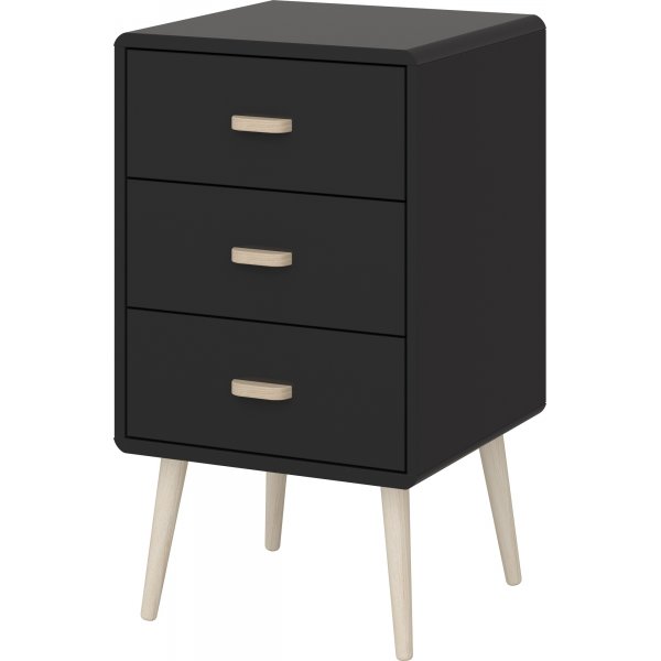 Mino Nachttisch - Schwarz