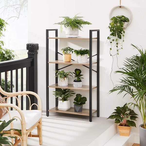 Petter Bücherregal 66 x 120 cm - Graubeige/Schwarz Petter Bücherregal 66 x 120 cm - Graubeige/Schwarz