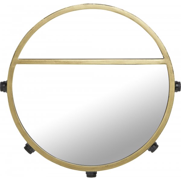 Bea Spiegellampe - Schwarz/Gold - 45 cm