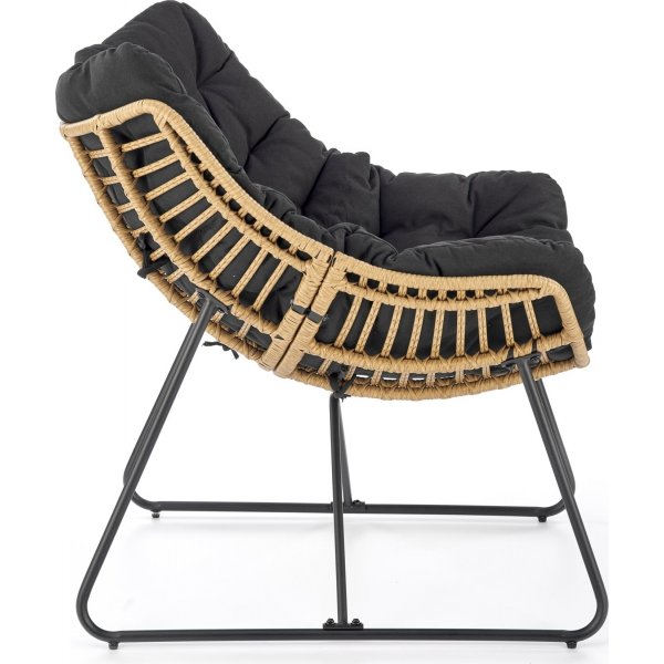 Whisper-Sessel - Schwarz/Beige