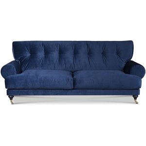 Andrew 3-Sitzer Sofa - Samt dunkelblau