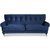 Andrew 3-Sitzer Sofa - Samt dunkelblau