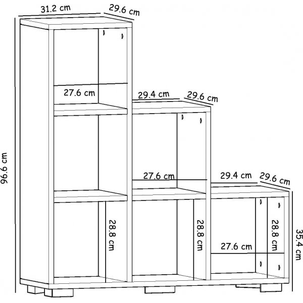 James Bücherregal - Saphireiche James Bücherregal - Saphireiche