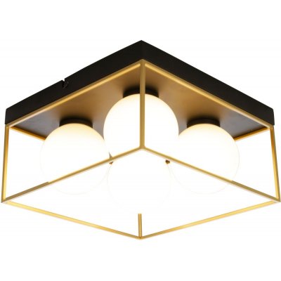 Plafond Astro - Schwarz/Gold/Opalwei