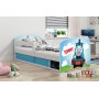 Vejle Kinderbett mit Ablagefach 80 x 160 cm - Optionaler Aufkleber & Farbe