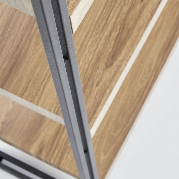 Dorine B�cherregal - Eiche/schwarz