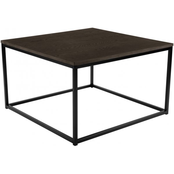 Natalie Couchtisch 80 cm - Dunkelbraunes Eichenfurnier